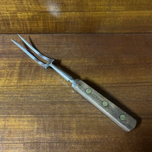 Chicago Cutlery 200S 2 Tine Meat Fork HTF Vintage Full Tang Stainless Steel - Picture 1 of 8