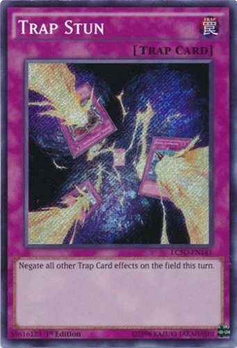 Light Play x 1 Trap Stun - LC5D-EN141 - Secret Rare - 1st Edition LC5D Legendary - Image 1 of 1