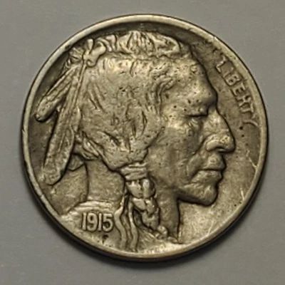 #3 nicer low mintage Extremely Fine++ 1915 D Buffalo Head Nickel - Image 1 of 2