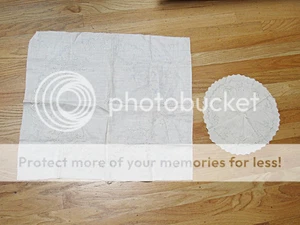 Vintage Lot 2 Different Stamped for Embroidery Doily Circles Partially Done - Picture 1 of 1