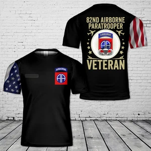 Camicia Personalizzata Nome US Army 82nd Airborne Division Paracadutisti 3D Taglia S-5XL - Foto 1 di 2