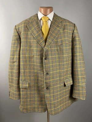 Chaqueta Blazer Abrigo Deportivo Brian-S Vintage Burberrys Verde Oliva Cuadros Tweed Talla 60 Foto 1 de 4
