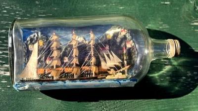 Вторая мировая война немецкий корабль военнопленных в бутылке * Канада интернирование * невероятный, новый диорама!!! - Изображение 1 из 4