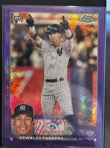 2023 Topps Logofractor Oswaldo Cabrera Novato Púrpura Refractor RC #69 Yankees - Imagen 1 de 3