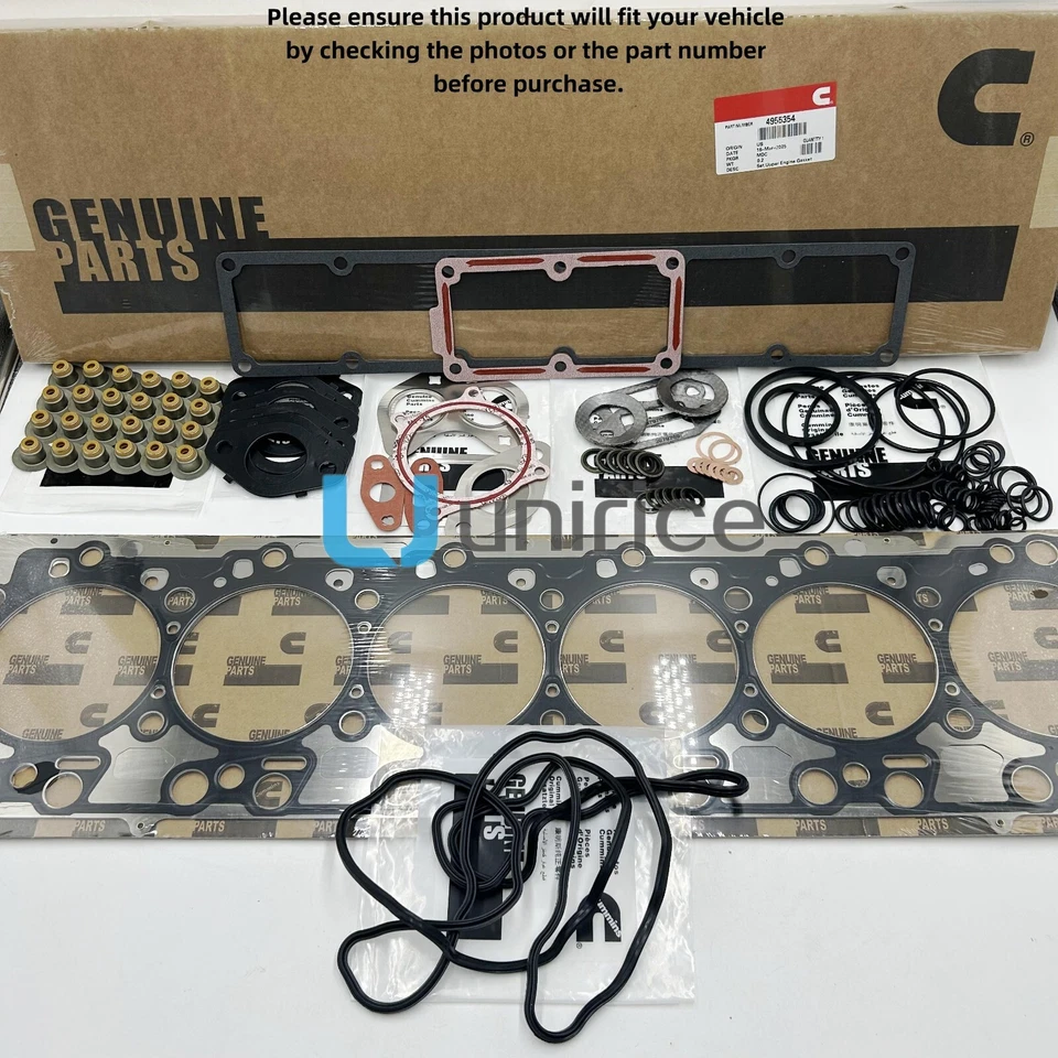 For 07-12 Dodge Ram 3500 6.7L Cummins Cylinder Head Gasket Set Kit 4955354 - Image 1 of 4