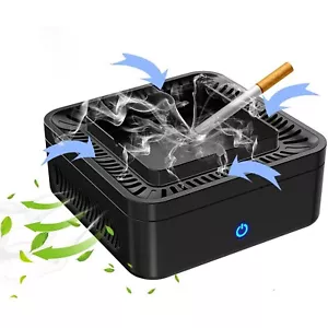 Multifunctional Smokeless Ashtray, USB Rechargeable Ashtray for Car Indoor Ou... - Picture 1 of 8