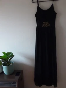 MORGAN Dress Womens Black Sizes 6 & 8 Black Long Hand Sown Beadwork New Tags - Picture 1 of 19