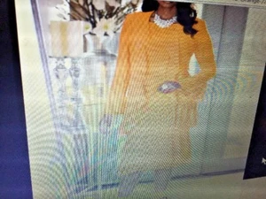 SALE @t Brand New ASHRO Orange Chiffon Flowy Jacket Dress Evening Womens Sz 10 - Picture 1 of 5