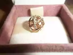 Genuine Authentic Pandora Rose Gold Sparkling Galaxy Charm 781388CZ - Picture 1 of 2