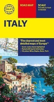 Philip's Italy Road Map By Philip's Maps 9781849075442 | Brand New • 5.99£
