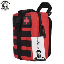 Tactical First Aid Kit Survival Molle Rip-Away EMT Pouch Bag IFAK Medical Red