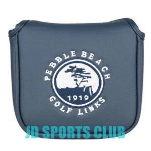 Navy Blue Pebble Beach Golf Square Mallet Putter Head Cover Magnetverschluss - Bild 1 von 5