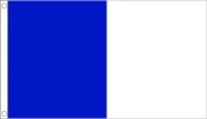 3' x 2' BLUE and WHITE FLAG Irish Cavan Laois Ireland County GAA Football - Picture 1 of 1