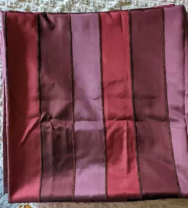 Shades of Wine Red Mauve Striped Fabric Shower Curtain 72x72 - Picture 1 of 3