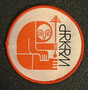 RARE Darkroom Skateboard Patch Sloth Logo 3" Orange/White - Bild 1 von 3