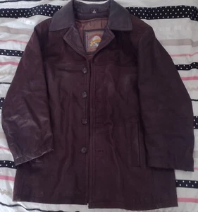Adventure Bound By Wilsons Leather Jacket Men Size Small Chocolate Brown - Picture 1 of 10