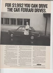 Anuncio original de revista Fiat 128 1972 "...El coche conduce Ferrari" - Imagen 1 de 1