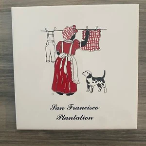 Vintage San Francisco Plantation Collector Ceramic Tile Trivet 6 x 6 - Picture 1 of 5