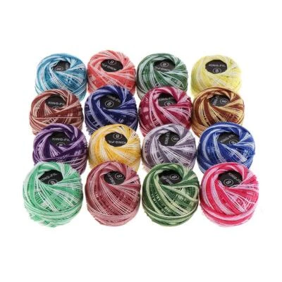 16X Crochet Thread - Cotton Thread Balls - Assorted Color Thread for Patterns, - Image 1 of 3