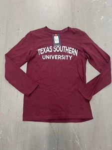 Camiseta de manga larga pequeña Fanatics para hombre granate Texas Southern Tigers Campus - Imagen 1 de 4