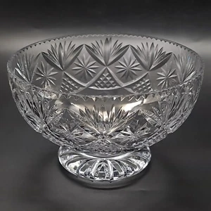 Vintage Webb Corbett Crystal Fruit Bowl 1.5kg - Handcrafted Cut Glass Decorative - Picture 1 of 16