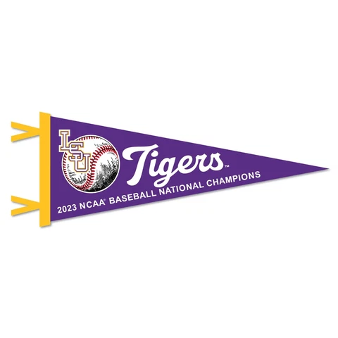 LSU Tigers NCAA Baseball 2023 National Championship Pennant Cover
