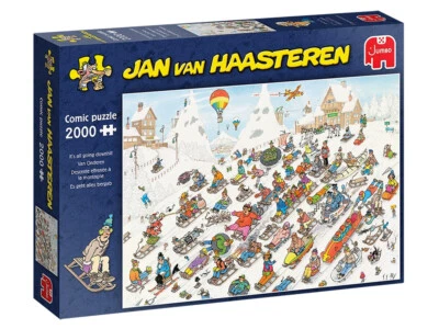 Jumbo Jan Van Haasteren Its All Going Downhill Jigsaw Puzzle 2000pcs (JUM00026) - image 1 of 3