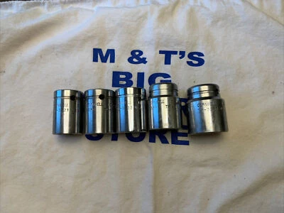 Cornwell USA 1/2" Drive 5pc 6pt Metric Chrome Socket Set TM3221-TM3227 - Image 1 of 4