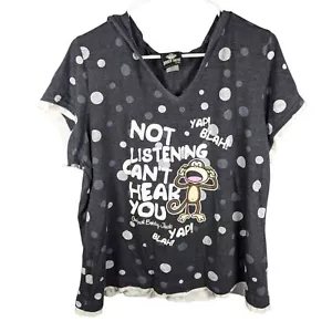 Vintage Y2K Bobby Jack Girls top sweater hoodie with polka dots and stars 22/24 - Picture 1 of 7