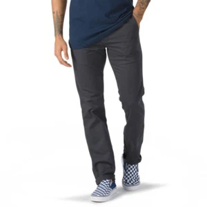 Vans "Authentic Chino" Pants (Asphalt) Men's Sturdy Stretch Slim Fit Bottoms - Picture 1 of 2