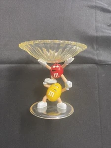 Vintage M&M's Red and Yellow Candy Dish 7” Bowl Collector's Plate  - Picture 1 of 4