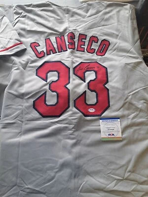 Jose Canseco Signed Boston Red Sox Jersey PSA Autograph XL - Image 1 of 3
