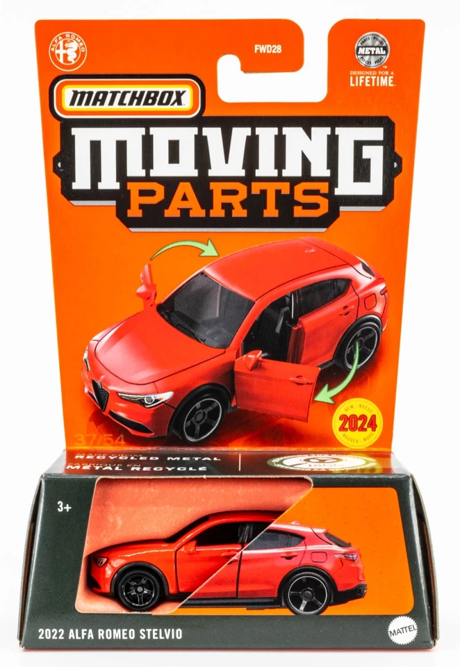 2024 Matchbox Moving Parts #37 Alfa Romeo Stelvio ALFA ROSSO (RED) | FSC - Image 1 of 1