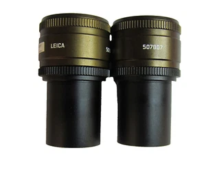 Pair (2pcs) Genuine Leica 507807 HC Plan S 10 x /22 M Microscope Eyepiece - Picture 1 of 4