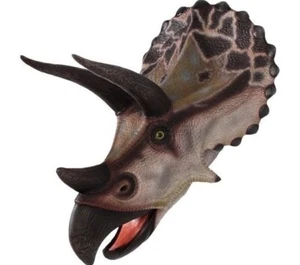 Prehistoric Triceratops Dinosaur Head Wall Mount Large Resin Statue Jurassic - Picture 1 of 6