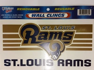 NFL St. Louis Rams 4.5" x 8.5" Wall Cling (2 Clings) - Picture 1 of 1
