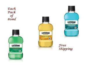 Listerine Fresh Burst / Cool Mint / Original Mouthwash 80ml Free Shipping