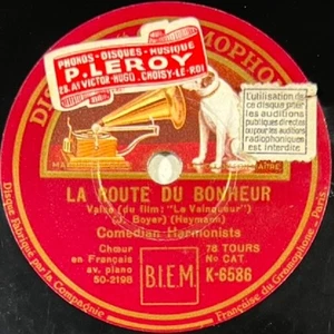 Comedian Harmonists : La route du bonheur DISQUE 78 RPM GRAMOPHONE K-6586 EX+ - Picture 1 of 4