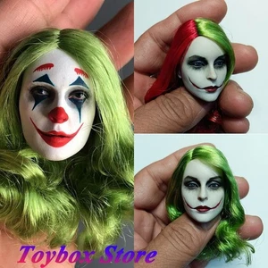 WOLFKING WK89022 1/6 Green Hair Clown Girl Delicate Head Sculpt Comics Villain B - Picture 1 of 22