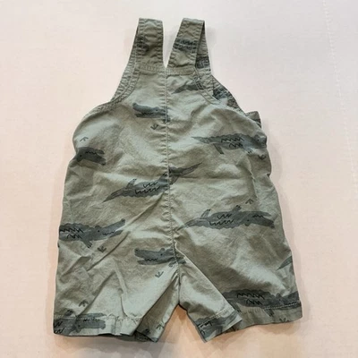 Pantalones Cortos Carters Bebé Niño Correa Ajustable 100% Algodón Verde Oliva 9M Foto 1 de 4