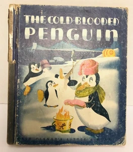 1944 Disney THE COLD BLOODED PENGUIN Little Library Book 1st Edition Vintage - Bild 1 von 3