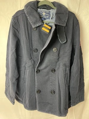 Polo Ralph Lauren RUGBY Navy Cotton Nautical Peacoat Jacket XL New Rare Quality - Image 1 of 4