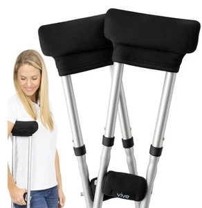 NUOVI VIVE stampelle con manopole nere  - Foto 1 di 9