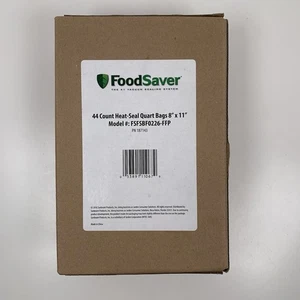 Bolsas Food Saver 44 unidades sellado térmico tamaño cuarto 8" x 11" modelo #FSBF0226-FFP NUEVAS - Imagen 1 de 4