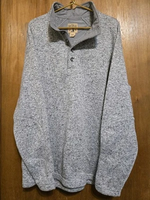 Suéter Para Hombre XLT Cabela Cabeza Roja Gris Jaspeado, 5 Botones/Logotipo, Nuevo Foto 1 de 4