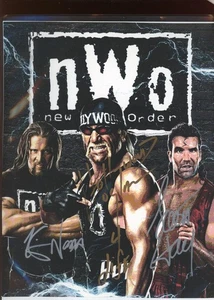 Hulk "Hollywood Hogan 4 Life" + Scott Hall + Nash 8x11 Photo Print PSA/DNA LOA - Picture 1 of 2