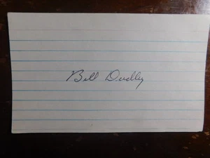 futbol gran leyenda firmado 3 x 5 de bill dudley - Imagen 1 de 1