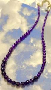 "Collar Nicky Butler NB plata esterlina 925 piedras amatista talladas 17-20""" - Imagen 1 de 3