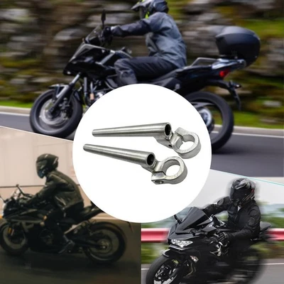 2x Motorcycle Clip on Handlebars Handle Bar Maintenance Component Aluminum Alloy - Image 1 of 4