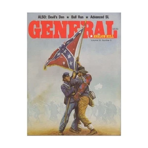 Avalon Hil General Mag Vol. 25, #5 "Gettysburg '88 Expansion Map, Rail Mag VG - Imagen 1 de 1
